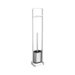 Stainless Steel Compact Bathroom TPR Toilet Brush Holder SET Hot Europe Style