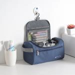 Mens Waterproof Oxford Hanging Travel Toiletry Bag With Hooks