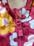 Autumn Winter Long Girls Hooded Winter Coat Floral Printed