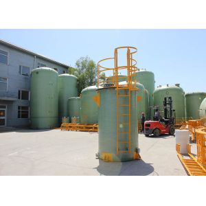 China Cylindrical FRP Water Tank Chemical Resistance Wastewater Treatment Storage on sale