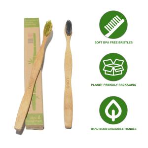 China black gum massage Bamboo Charcoal Toothbrush OEM for travel factory