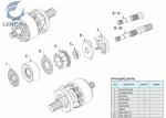 HPV112 Hydraulic Pump Replacement Repair Parts For Excavator PC210-7K A2F107