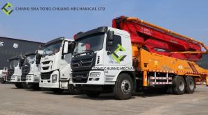 China Open Type Hydraulic System Concrete Pump Truck 44 Meters factory
