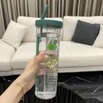 Portable Personalized Clear Custom Printed Plastic Water Bottles 600ml BPA Free