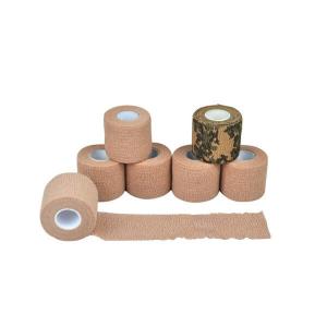 China flexible self adherent cohesive bandage wrap tape Water Resistant Breathable Cotton factory