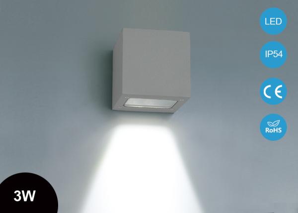 3W IP54 Classic Outdoor LED Wall Lights Cube Sconce Lighting Decorate Lamp CE
