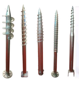 Hot Dipped Galvanized 160KN Q235 Green Ground Screws For Solar Mounting