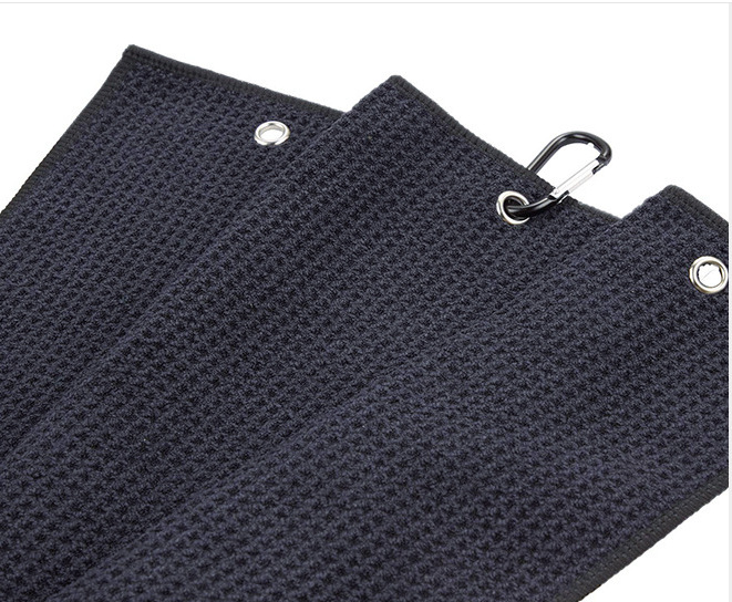 Custom Printed Logo Microfiber Golf Towel with Waffle Design and Hook 30*50cm/40*60cm