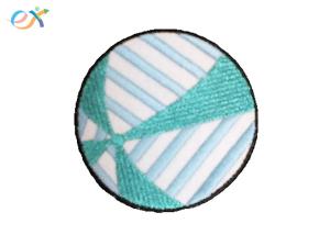 China Rayon Thread Embroidered Sports Patches / Volleyball Iron On Patches factory