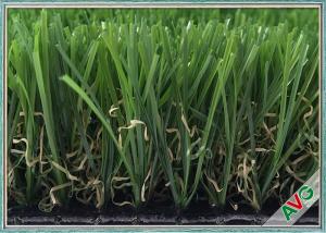 China 3 / 8 Inch Landscaping Snythetic Artificial Grass Carpet Outdoor Green Color factory
