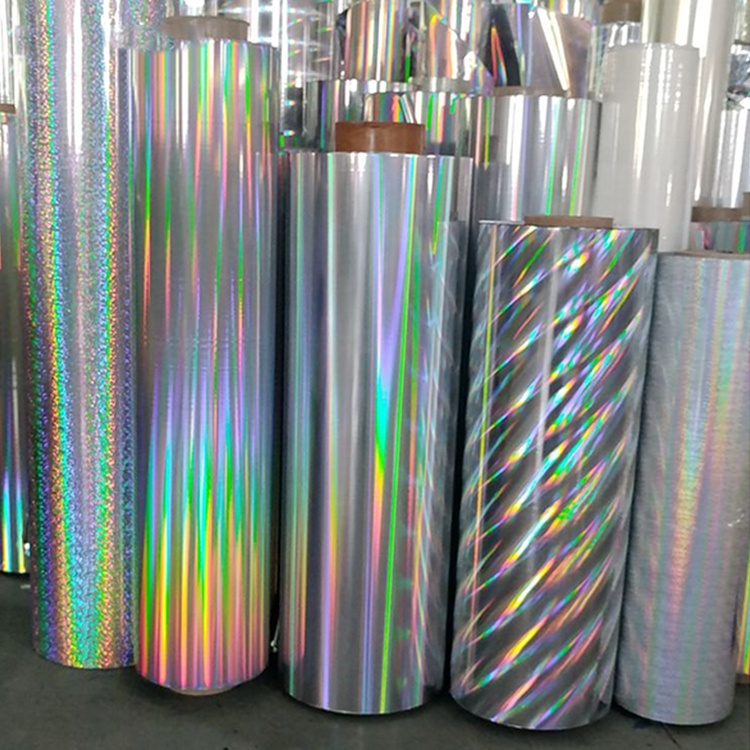 Custom Packaging Film Thermal BOPP Holographic Lamination Roll Film with Customized Printing