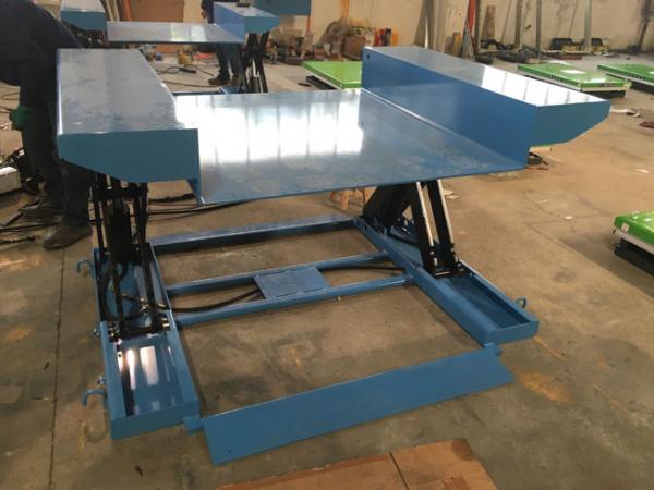 1.5t Low Profile Lift Table With Dock Leveler Scissor Hydraulic Pallet Lift Table