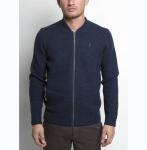 80 Lambswool 20 Nylon Knit Cardigan Sweater Texture Stitch For Men 5gg Gauge