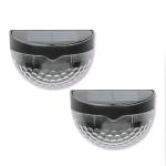 Solar Fence Light Semi-circle Outdoor Wall Light White Decorative Lighting