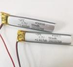 Small Size 3.7V Lithium Polymer Battery , 450838 110mAh Li Polymer 3.7V Battery