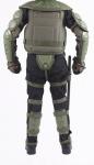 Army green color riot control gear of Police Protective Anti Riot Suit