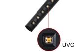 Intelligent UV Sterlization Lamp For Shop With USB Connector Black Color