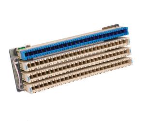 China Rack Mount 100 Pair MDF Terminal Block , Grey / Blue Main Distribution Frame factory