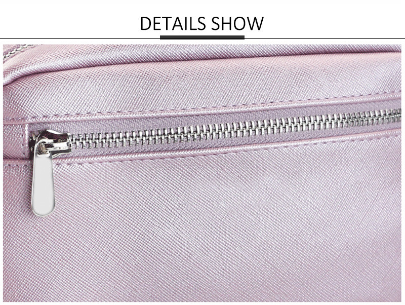 Factory Wholesale Waterproof PU Makeup Organizer Bag Compartments