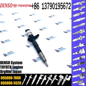 common rail injector 23670-30310 095000-7800 injector for TOYOTA 2KD-FTV, D-4D,