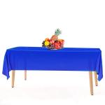 Solid Color Disposable Plastic Tablecloths 54 × 108 Inch For Family Barbecue