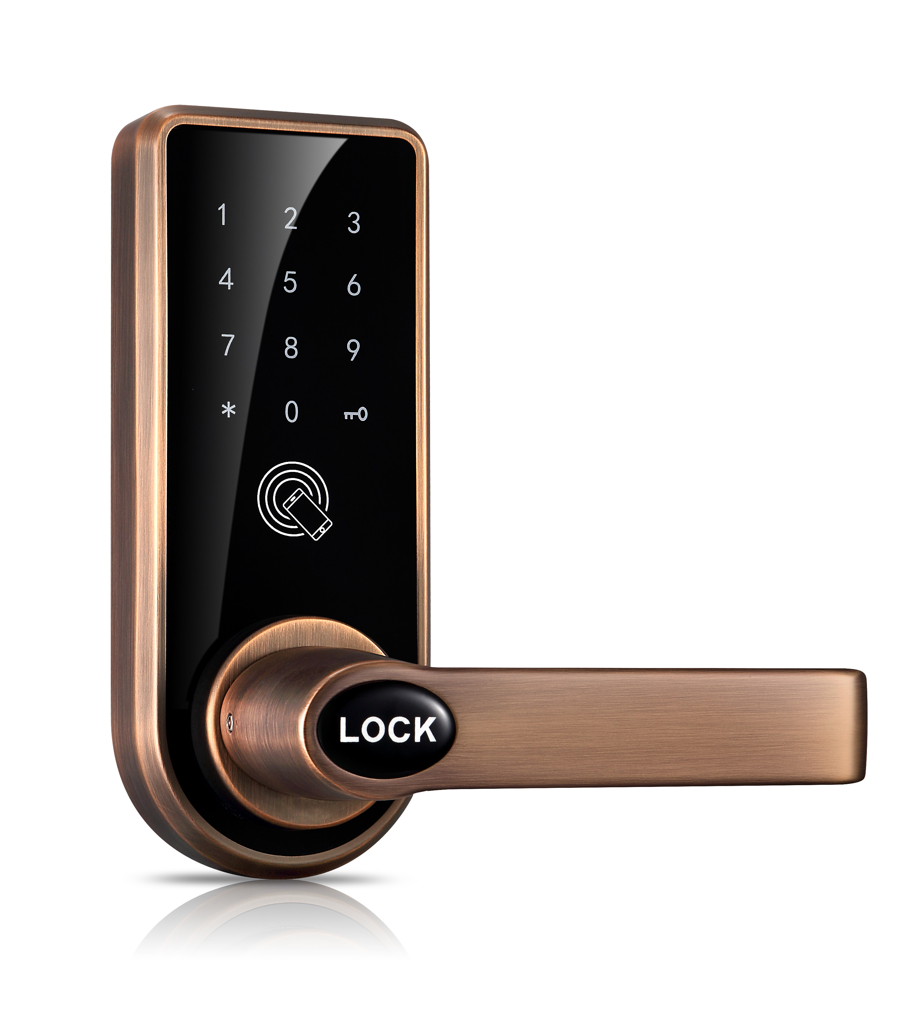 Zinc Alloy App Bluetooth Door Lock For Home Residential 168mm * 68mm