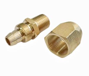 China Corrosion Proof Brass Hose End Connector For 1/4 Inch ID Polyurethane Air Hose factory