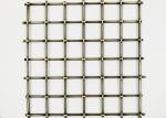 5.5mm Decorative Brass Grilles Rustproofing Metal Wire Mesh Stairs Railings