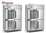 Commercial Kitchen stainless steel 4 Door Freezer Refrigerator Insert Trays