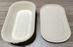 Eco Friendly Biodegradable Sugarcane Fiber Packaging 1100ml Custom Logo