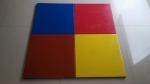 outdoor/indoor recycle pure color surface EPDM rubber flooring brick