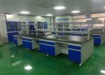 Steel / Wood Frame School Lab Furniture Workbench Equipment With Silent Sliding