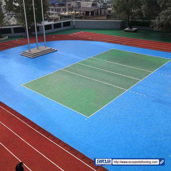 0.90N/mm2 Synthetic Sports Vinyl Flooring Indoor Badminton Courts