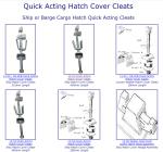 Quick Acting Hatch Cover Cleats Ship or Barge Cargo Hatch Quick Acting Cleats 13