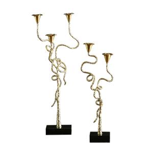 China Custom Glory Flower 455mm 575mm Decorative Candle Holder factory