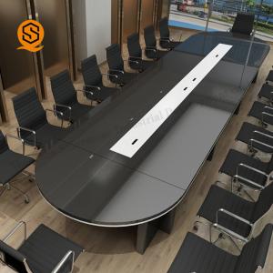 China Antibacterial Solid Surface Conference Table Oval Meeting Room Table factory