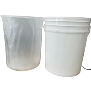 China Customized Size Round Plastic Drum Barrel Liner made of Polypropylene for Paint Bucket factory