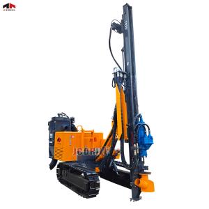 China Top Hammer Hydraulic System Seft Propelled Crawler Rock Blasting Drilling Rig With Dust Collector factory