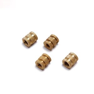 M3-M12 Brass Knurled Nut Through Hole Inlaid Injection Knurled Copper Nuts
