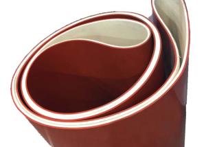 China Industrial Needle Endless Silicone Coated Felt Belts For Pressing / Setting Machine factory