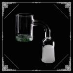 Real USA Opaque Nails domeless Flat Top Quartz Banger Green 4mm bottom