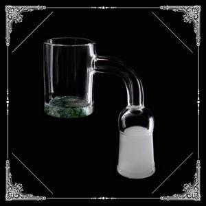 China Real USA Opaque Nails domeless Flat Top Quartz Banger Green 4mm bottom factory