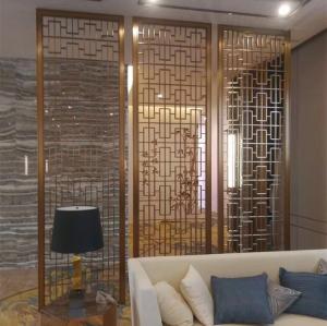 China Plain Weave Stainless Steel Partition Perforated Indoor Divider Screen factory