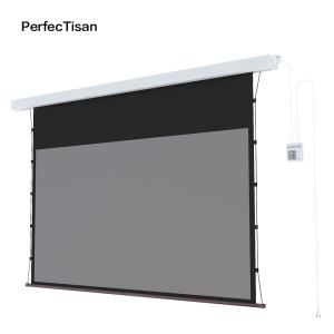 China Indoor Electronic Movie Screen 120 Inch Electric Projector Screen With Remote Control on sale