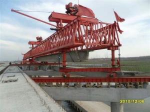 China JQJ 30 / 120t highway bridge erecting machine, bridge construction beam moving machine, paving and erecting bridge slab factory