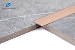 6063 Aluminum Rose gold T Profiles T5 Temper Andizing T Shape Metal Transition