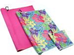 Microfiber Polyester Printed Sublimated Golf Sports Towel Custom Logo
