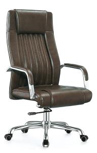 China Waterproof Tall High Back Office Chair Revolving Style For Boss High Durability factory