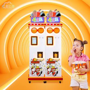 China Stainless Steel Self Service Vending Popcorn Machine 220V Accepts Coins And Bills factory