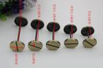 Novelty DIY hardware accessories light gold dumbbell barbell one word shape